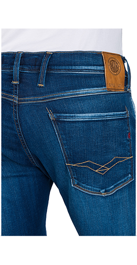 ANBASS 11.5OZ HYPERFLEX サーフブルーインディゴストレッチデニム 詳細画像